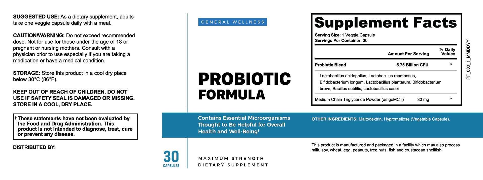 Probiotic Formula