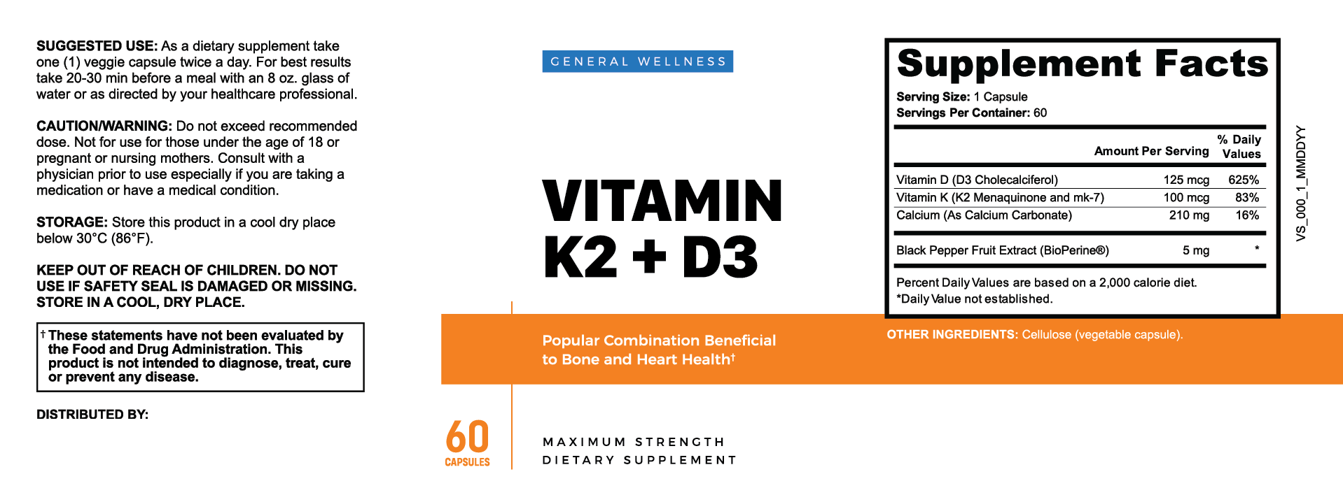 Vitamin K2 + D3